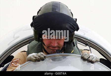 RAF Harrier GR7 pilot Stockfoto