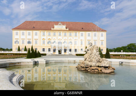 Schloss Hof: Schlossterrasse, Engelhartstetten, Österreich, Niederösterreich, NÖ, Marchfeld Stockfoto