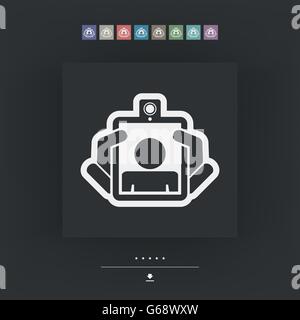 Webcam-Tablet-Symbol Stock Vektor