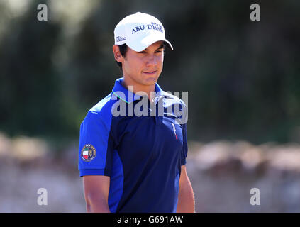 Italiens Matteo Manassero während des ersten Tages der Open Championship 2013 im Muirfield Golf Club, East Lothian Stockfoto