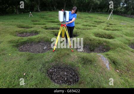 Antonine Wand scan Stockfoto