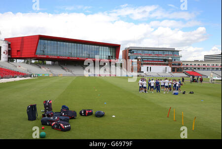 Cricket - dritte Investec Asche Test - England V Deutschland - England-Netze - Old Trafford Stockfoto