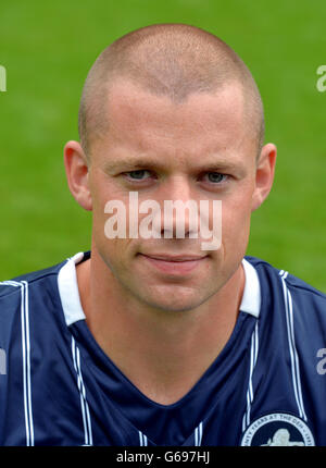 Fußball - Millwall FC Photocall - die Höhle Stockfoto