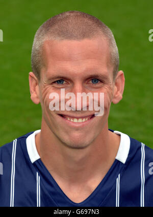 Fußball - Millwall FC Photocall - die Höhle Stockfoto