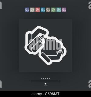 Schaum-Flasche-Symbol Stock Vektor