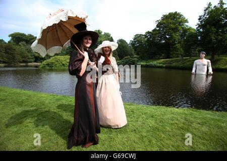 Mr. Darcy statue Stockfoto