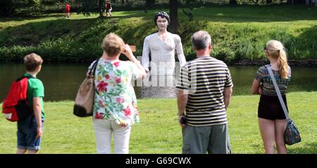 Mr. Darcy statue Stockfoto