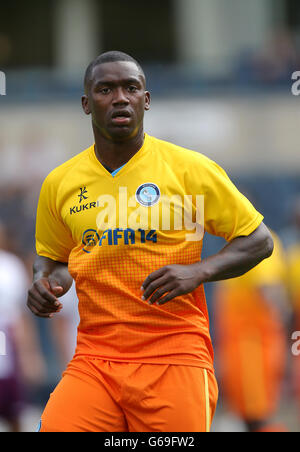 Fußball - vor der Saison freundlich - Wycombe Wanderers / Aston Villa - Adams Park. Jon-Paul Pittman, Wycombe Wanderers Stockfoto