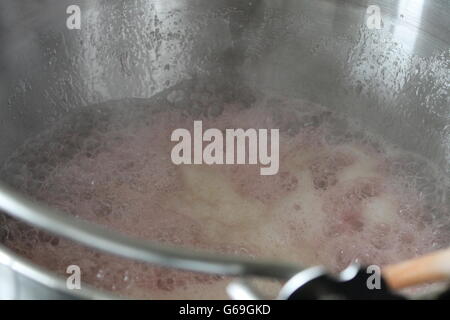 Marmelade machen, Konfitüren machen, Marmelade, Pektin Stockfoto