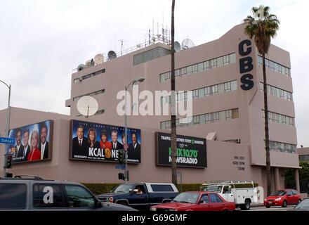 Allgemeine Ansicht der CBS Television Studios in Los Angeles, Kalifornien. Stockfoto