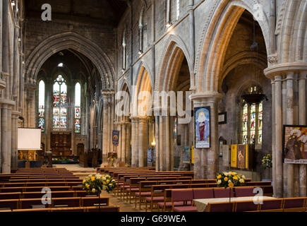 UK, County Durham, Hartlepool Landzunge St Hilda Kirche, Innenraum Stockfoto