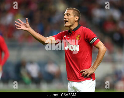 Fußball - Pre Season Friendly - AIK Solna V Manchester United - Friends Arena. Nemaja Vidic von Manchester United Stockfoto