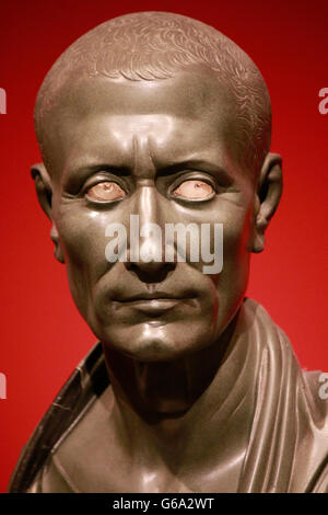 Skulptur / Bueste von Gaius Iulius Caesar, Berlin. Stockfoto