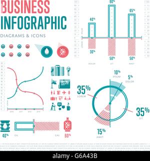 Infografik-Elemente. Vektor-Illustration Stock Vektor