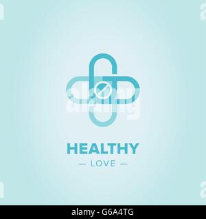 Medic Kreuz Logo Vorlage. Stock Vektor