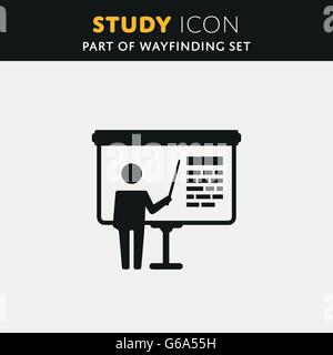 Vektor-Training, Präsentation-Symbol. Stock Vektor