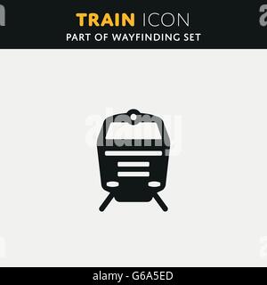 Vektor-Zug-Symbol Stock Vektor