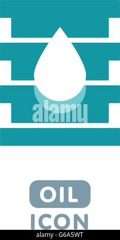 Barrel Öl Symbol Vektor. Stock Vektor