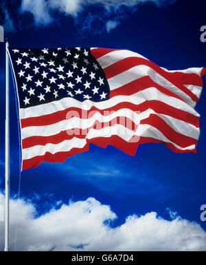 FLAGGE DER VEREINIGTEN STAATEN VON AMERIKA Stockfoto