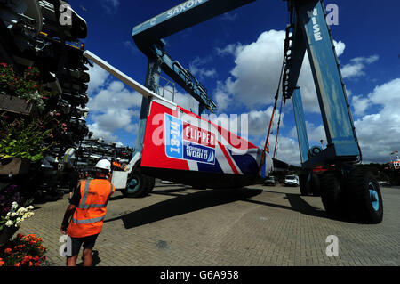 Segeln - Clipper Round the World Race - Aufbau - Premier Marina Stockfoto