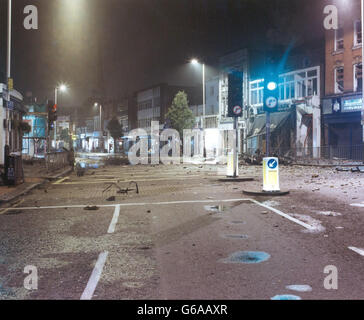 Real IRA Bombenexplosion - Ealing Stockfoto