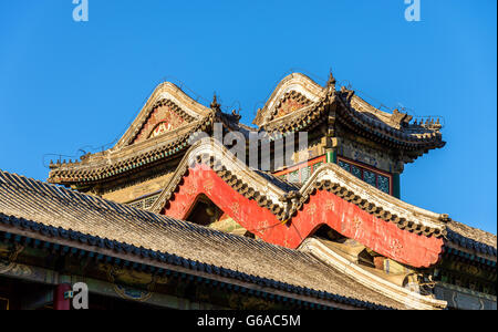 Details des Pavillons im Sommerpalast in Peking Stockfoto