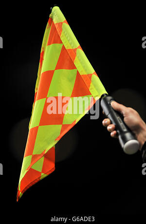 Fußball - NextGen Series - Viertelfinale - Aston Villa gegen Olympiacos - Villa Park. Eine allgemeine Ansicht der Flagge eines Linienfahrers Stockfoto