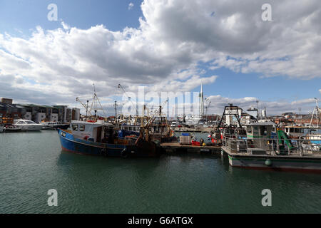 Eine allgemeine Ansicht von Portsmouth Stockfoto