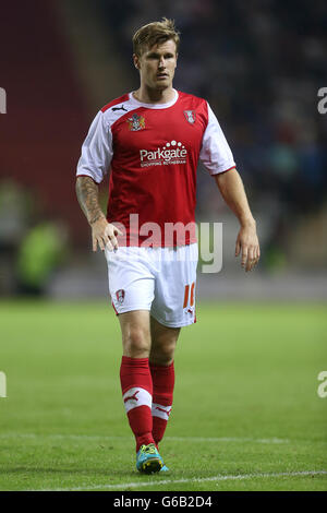 Fußball - Capital One Cup - erste Runde - Rotherham United gegen Sheffield Mittwoch - New York Stadium. Michael O'Connor, Rotherham United Stockfoto