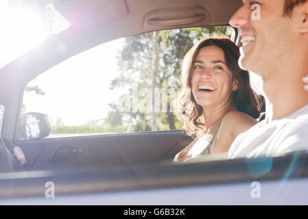 Paar unter Road-trip Stockfoto