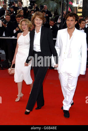 Schwimmbad-Cast - Cannes 2003 Stockfoto