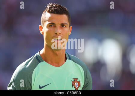 Lyon, Frankreich. 22. Juni 2016. Gruppenphase der Fußball-Europameisterschaft. Ungarn gegen Portugal. Cristiano Ronaldo (POR) © Aktion Plus Sport/Alamy Live-Nachrichten Stockfoto