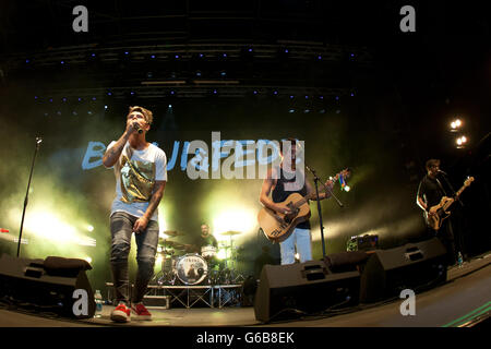 Grugliasco, Turin, Italien. Juni 2016. Grudorf Festival, Benji&Fede live vorführen Credit: Daniele Baldi Stockfoto