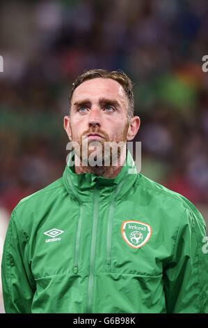 Richard Keogh (Irland); 22. Juni 2016 - Fußball: Uefa Euro Frankreich 2016, Gruppe E, Italien mit 0: 1 Irland am Stade Pierre Mauroy, Lille Metropole, Frankreich. © Aicfoto/AFLO/Alamy Live-Nachrichten Stockfoto