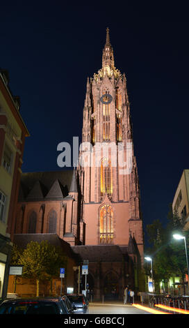 Kaiserdom St. Bartholomäus, Kaiserdom, Domplatz, Frankfurt am Main, Hessen, Deutschland | weltweite Nutzung Stockfoto