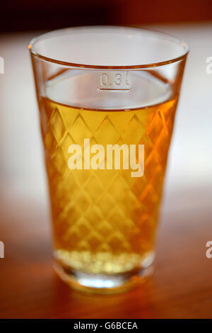 Frankfurt Am Main, Deutschland. 21. November 2013. Eine typisch deutsche Apfelwein Glas in einem Pub in Frankfurt. | Nutzung weltweit © Dpa/Alamy Live-Nachrichten Stockfoto