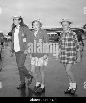 Kriminalität - Dawsons Field Hijackings 1970 - Ablett Schwestern - Heathrow Flughafen Stockfoto