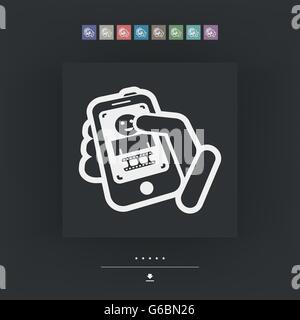 Smartphone-video Stock Vektor