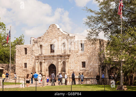 Die Mission der Alamo in San Antonio, Texas Stockfoto