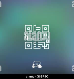 QR-Code-Symbol Stock Vektor