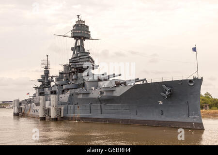 Schlachtschiff USS Texas Stockfoto