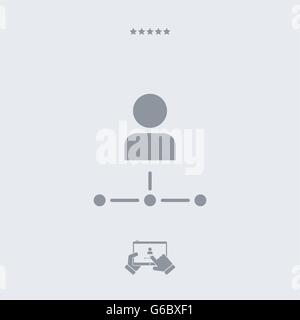 Netzwerksymbol Benutzer, Benutzer Netzwerk Vektor, Benutzer Netzwerk Symbol, User-Netzwerk-Design, Benutzer Netzwerk app, Benutzer Netzdarstellung, u Stock Vektor