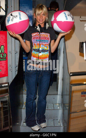 Zoe Ball Xfm im Levi's Store Stockfoto