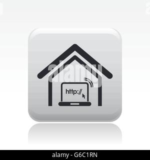 Vektor-Illustration der einzelnen isolierten wi-Fi-Konzept-Symbol Stock Vektor
