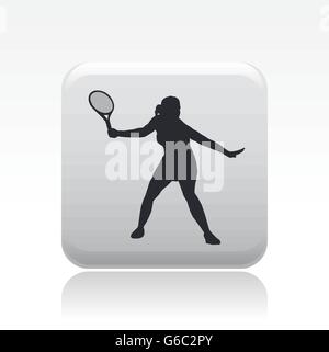 Vektor-Illustration der einzelnen isolierten Tennis-Ikone Stock Vektor