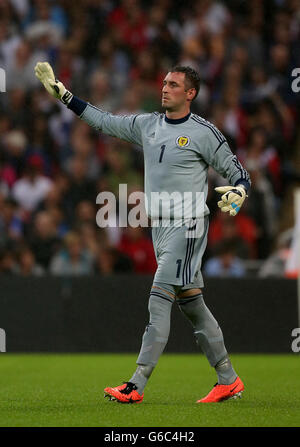 Fußball - Vauxhall International Friendly - England gegen Schottland - Wembley Stadium. Allan McGregor, Torhüter in Schottland Stockfoto