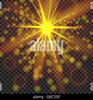 Sommer-Sonne-Flare. Stock Vektor