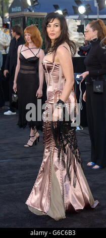 Bellucci - Matrix Reloaded. Die Schauspielerin Monica Bellucci nimmt an der Premiere von 'Matrix Reloaded' in Los Angeles, Kalifornien, Teil. Stockfoto