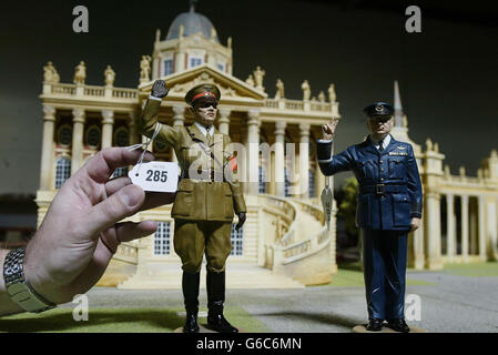 Modell Soldaten Auktion Stockfoto