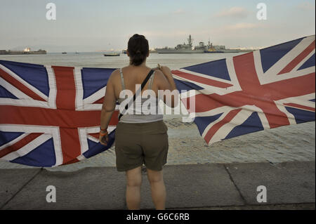 Gibraltar-Spannungen Stockfoto